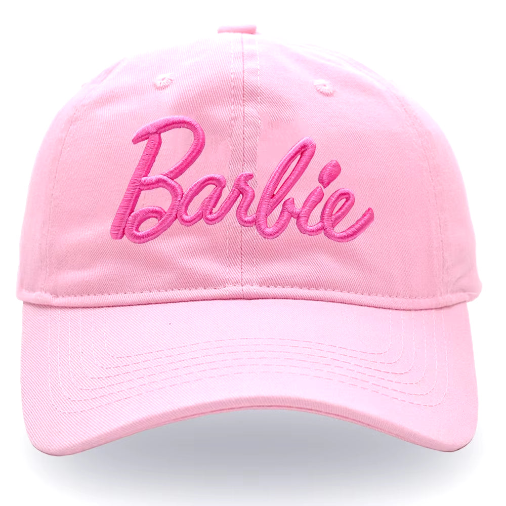 New Kawaii Barbie Letters Embroidered Baseball Cap Anime Cartoon Fashion Summer Adjustable Sun Caps Outdoor Casual Peaked Hat