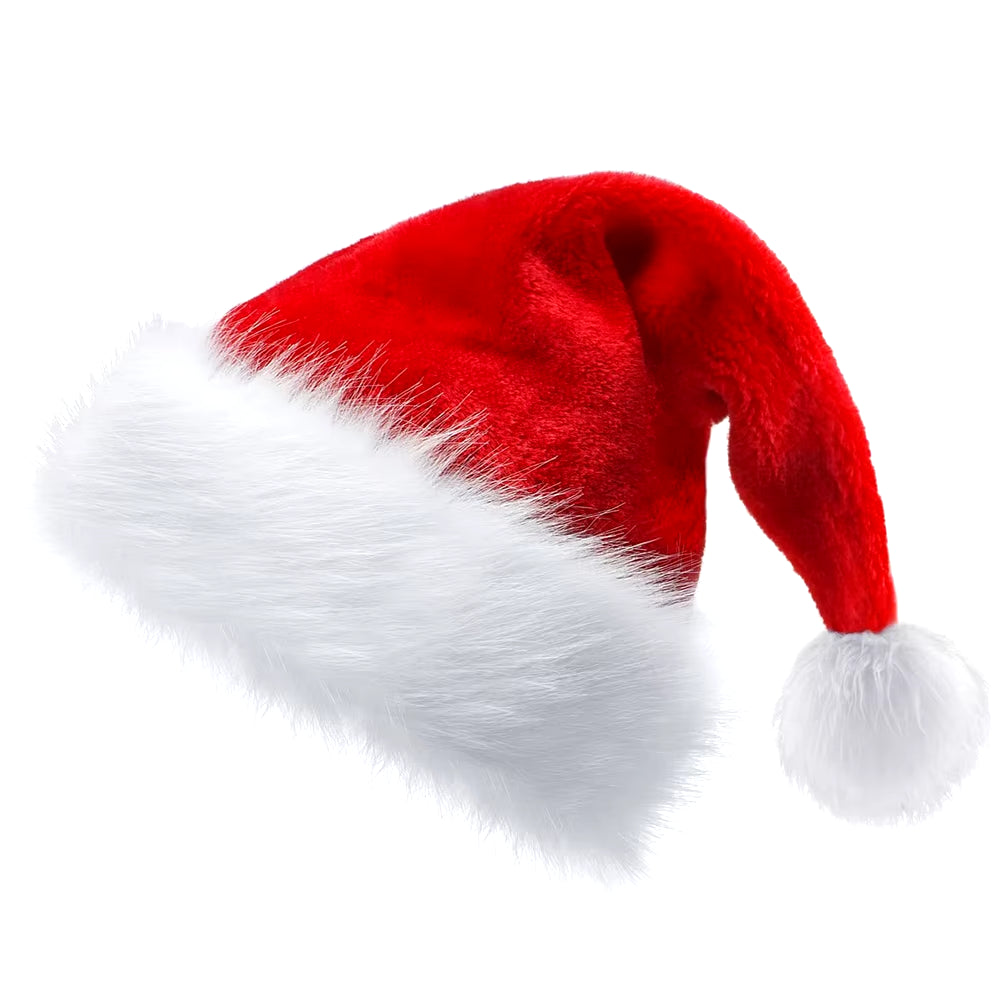 Santa Hat LED Light New Year Cute Kids Adults Cap Funny Christmas Hats for Kids & Adults Winter Gift Holiday Party Decorate